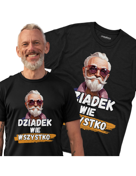 KOSZULKA MĘSKA Dziadek wie wszystko