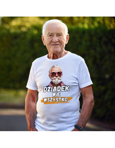 KOSZULKA MĘSKA Dziadek wie wszystko