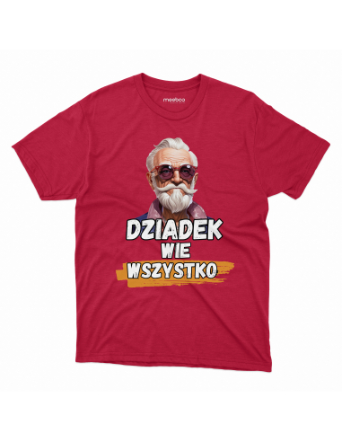 KOSZULKA MĘSKA Dziadek wie wszystko
