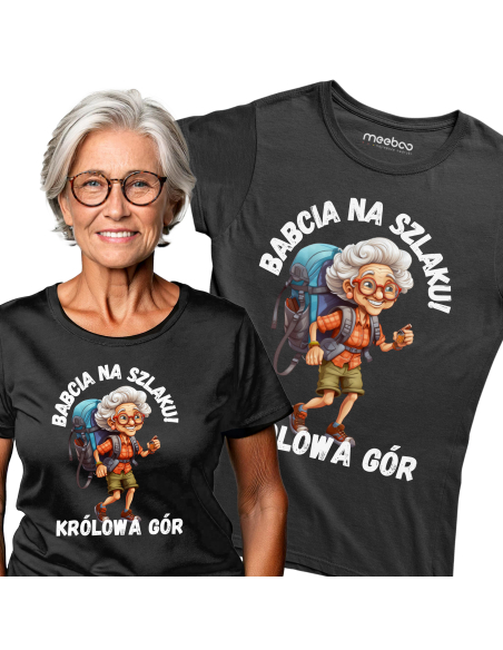 KOSZULKA DAMSKA Babcia na szlaku