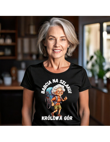 KOSZULKA DAMSKA Babcia na szlaku