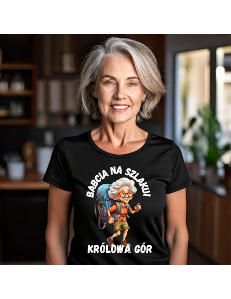 KOSZULKA DAMSKA Babcia na szlaku