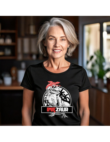 KOSZULKA DAMSKA Twoje imię + zaur