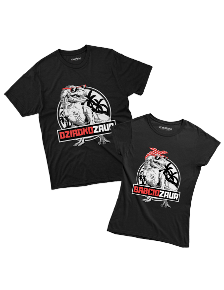 Zestaw KOSZULKA MĘSKA + KOSZULKA DAMSKA Dziadkozaury