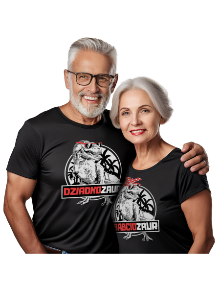 Zestaw KOSZULKA MĘSKA + KOSZULKA DAMSKA Dziadkozaury