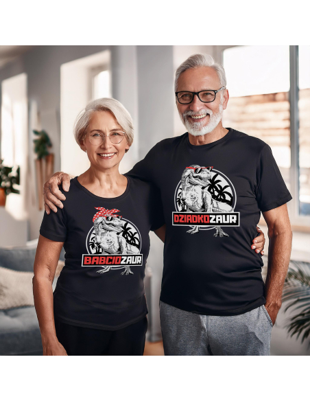 Zestaw KOSZULKA MĘSKA + KOSZULKA DAMSKA Dziadkozaury