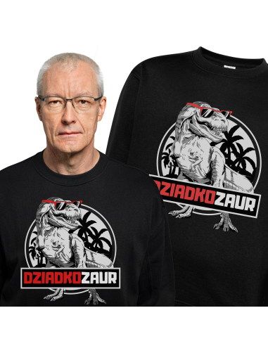 BLUZA BEZ KAPTURA MĘSKA Dziadkozaur