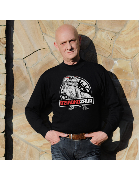 BLUZA BEZ KAPTURA MĘSKA Dziadkozaur
