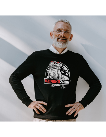 BLUZA BEZ KAPTURA MĘSKA Dziadkozaur