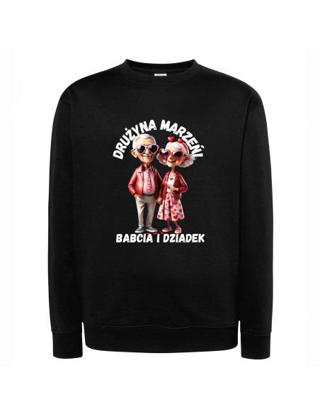 BLUZA BEZ KAPTURA MĘSKA Drużyna marzeń - Babcia i dziadek