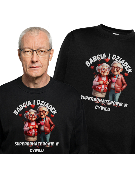 BLUZA BEZ KAPTURA MĘSKA Superbohaterowie w cywilu