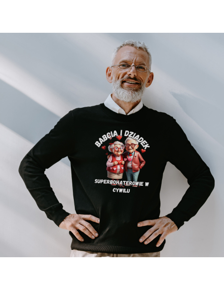 BLUZA BEZ KAPTURA MĘSKA Superbohaterowie w cywilu