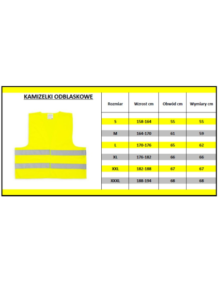 copy of Kamizelka odblaskowa z nadrukiem - logo/nazwa firmy