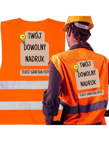 copy of Kamizelka odblaskowa z nadrukiem - logo/nazwa firmy