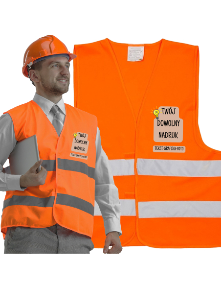 copy of Kamizelka odblaskowa z nadrukiem - logo/nazwa firmy