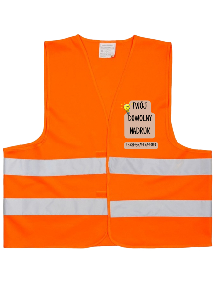 copy of Kamizelka odblaskowa z nadrukiem - logo/nazwa firmy