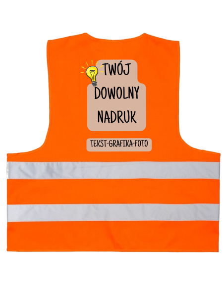 copy of Kamizelka odblaskowa z nadrukiem - logo/nazwa firmy