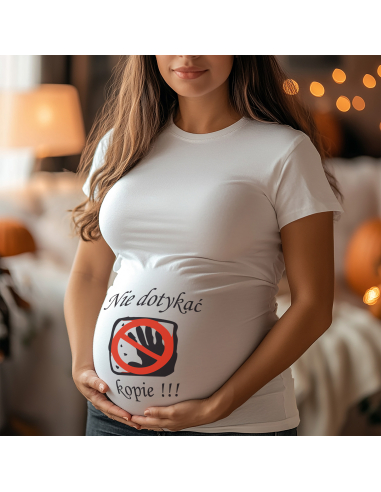 Koszulka ciążowa "Nie dotykać,...