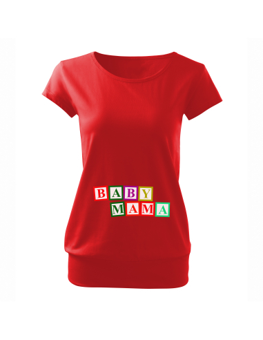 Koszulka ciążowa "Baby mama" Czarna |...