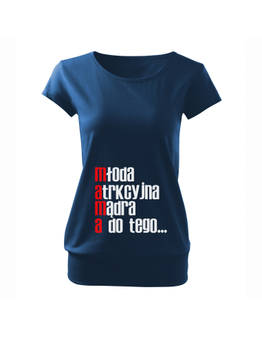 Koszulka ciążowa "Młoda, atrakcyjna,...