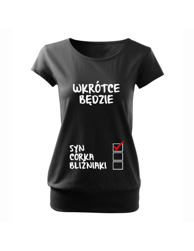 Koszulka ciążowa "W krotce będzie......