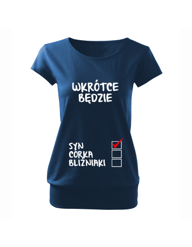 Koszulka ciążowa "W krotce będzie......