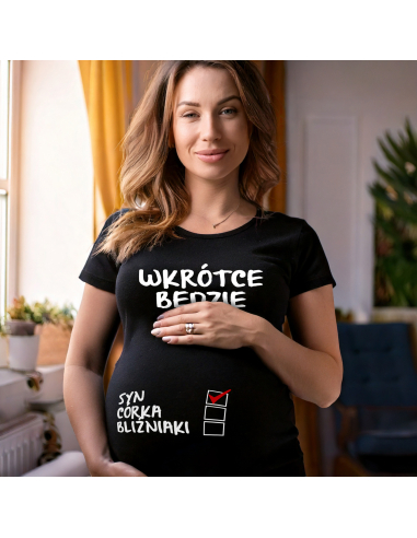 Koszulka ciążowa "W krotce będzie......