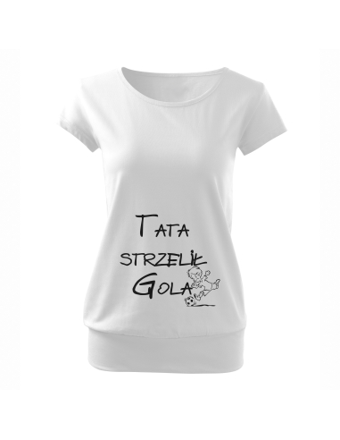 Koszulka ciążowa "Tata strzelił gola"...