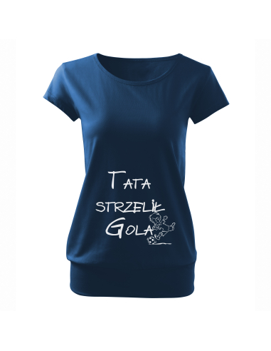 Koszulka ciążowa "Tata strzelił gola"...