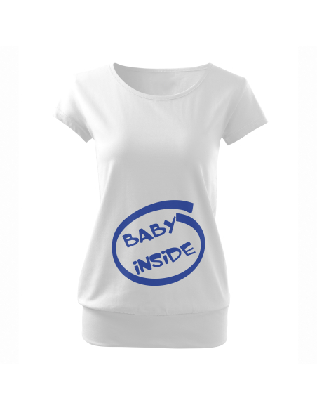 Koszulka ciążowa "Baby inside" Czarna | Wysoka jakość