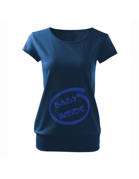 Koszulka ciążowa "Baby inside" Czarna | Wysoka jakość