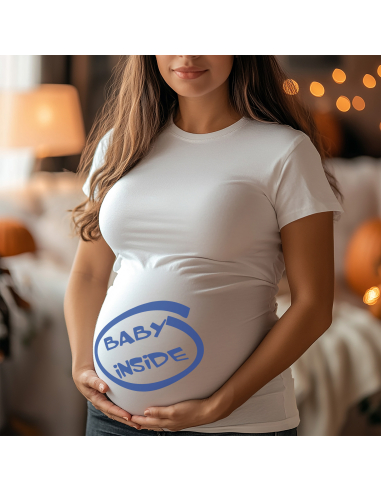 Koszulka ciążowa "Baby inside" Czarna...