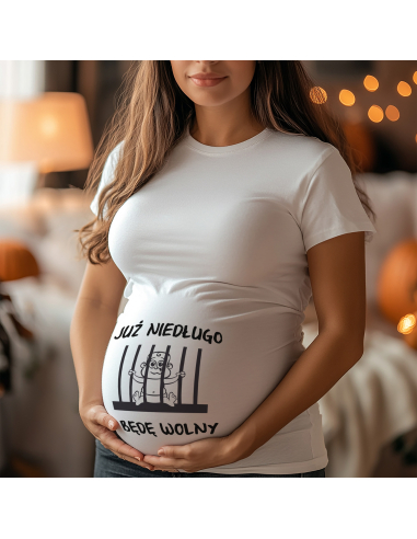 Koszulka ciążowa "Już niedługo i będę...