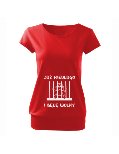 Koszulka ciążowa "Już niedługo i będę...
