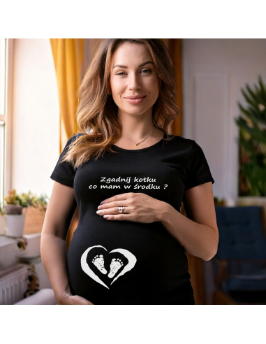 Koszulka ciążowa "Zgadnij kotku co...