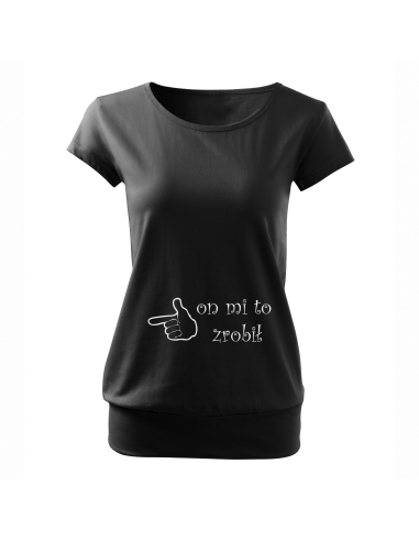 Koszulka ciążowa "On mi to zrobił"...