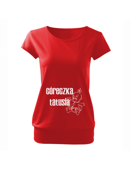 Koszulka ciążowa "Córeczka tatusia" Czarna | Wysoka jakość