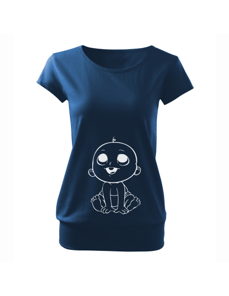 Koszulka ciążowa "Bobasek" Czarna | Wysoka jakość