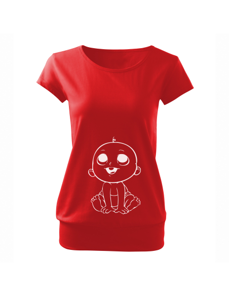 Koszulka ciążowa "Bobasek" Czarna | Wysoka jakość