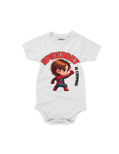 Body dziecięce "Spiderboy is coming"...