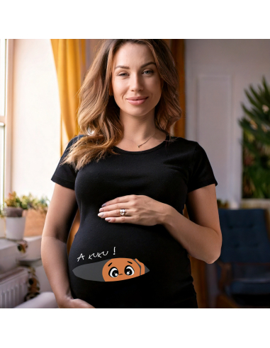 Koszulka ciążowa "A kuku!" Czarna |...