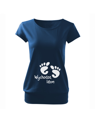 Koszulka ciążowa "Wychodzę latem +...