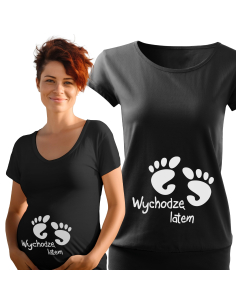 Koszulka ciążowa "Wychodzę...