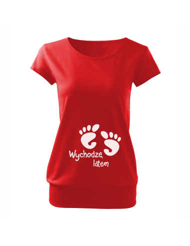 Koszulka ciążowa "Wychodzę latem +...