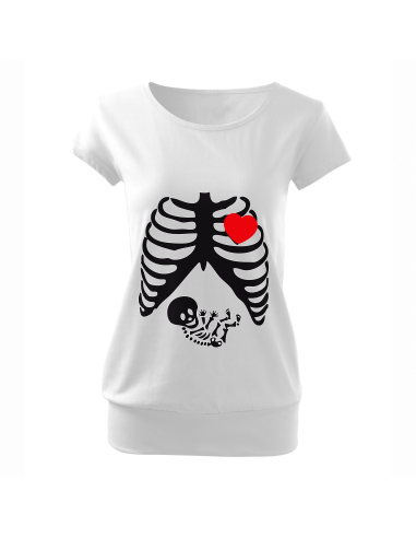 Koszulka ciążowa "Rentgen" Czarna |...