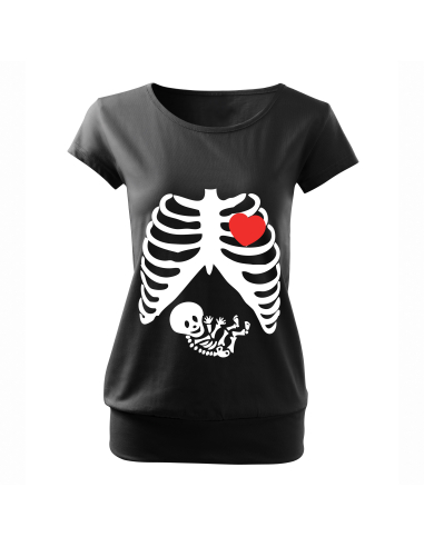 Koszulka ciążowa "Rentgen" Czarna |...