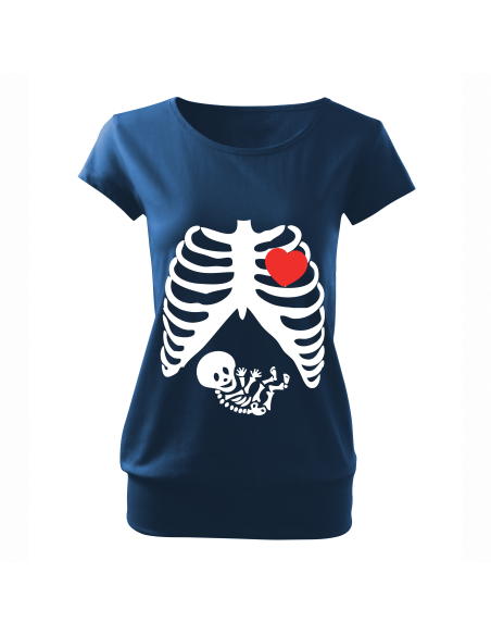 Koszulka ciążowa "Rentgen" Czarna | Wysoka jakość