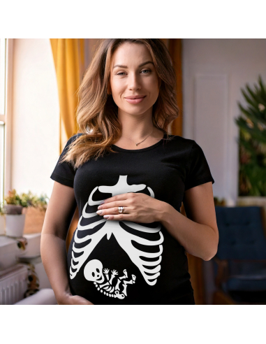 Koszulka ciążowa "Rentgen" Czarna |...