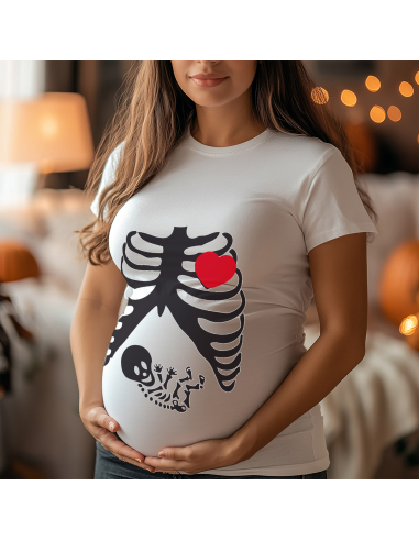 Koszulka ciążowa "Rentgen" Czarna |...