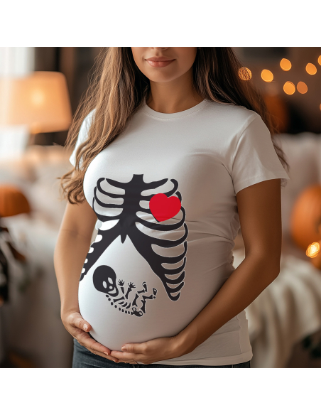 Koszulka ciążowa "Rentgen" Czarna | Wysoka jakość
